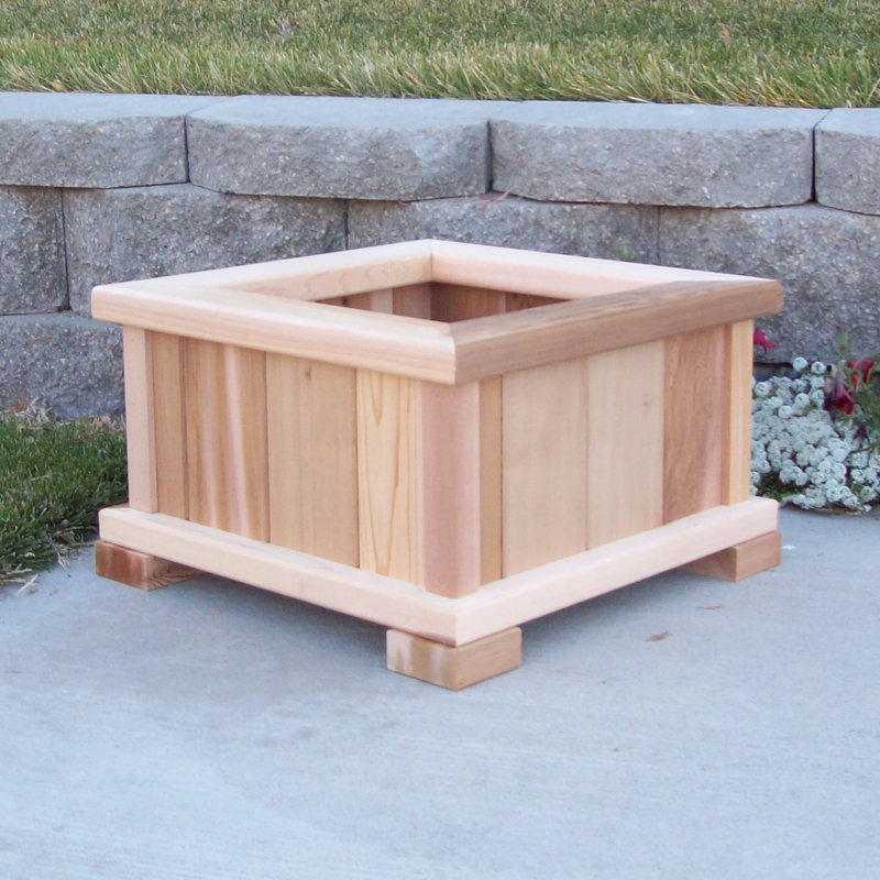 WoodCountry Cedar Planter Box & Reviews Wayfair